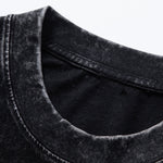 3 Pieces Washed Distressed Drop Shoulder T-Shirt