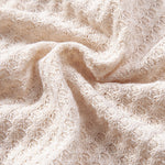 Short Sleeve Knitted Waffle Cuban Shirt & Crinkle Textured Straight Leg Pants