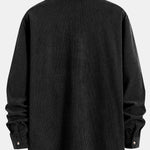 Long Sleeve Corduroy Cuban Collar Shirt & Straight Leg Corduroy Pants