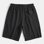 3 Pieces Drawstring Knitted Waffle Shorts