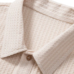 3 Pieces Knitted Waffle Polo Shirt
