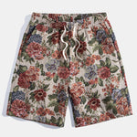 Floral Jacquard Shorts