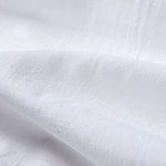 Linen Look Cotton Button Up Shirt & Stripe Print Swim Shorts