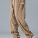 Relax Fit Corduroy Half-Zip Hooded Pullover & Straight Leg Corduroy Pants