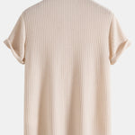 3 Pieces Knitted Waffle Polo Shirt