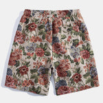 Floral Jacquard Shorts