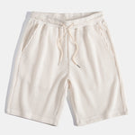 Short Sleeved Waffle Polo & Drawstring Knitted Waffle Shorts