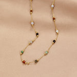 Minimalist Necklace with Stone