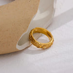 Vintage Sun Moon Star Band Ring