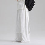 Retro Fake Two-piece Cotton And Linen Loose Skirt Pants