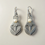 Vintage Tear Flower Earrings
