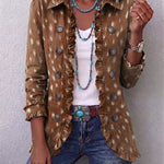 Nicolasa - Chaqueta Estampado Animal con Volantes