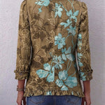Salud - Chaqueta Floral Degradado con Volantes