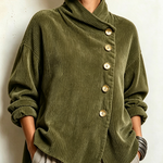 Sandra - Chaqueta con Cuello Alto Asimétrico