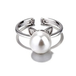 Beautiful Pearl Cat Necklace with Bonus Earrings + Ring