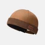 Retro Adjustable Street Style Brimless Docker Beanie Hat