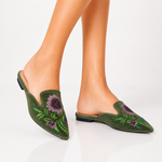Sabrina Velvet Mules