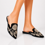 Sabrina Velvet Mules