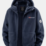 Teddy Fleece Lined Polar Fleece Hooded Coat
