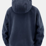 Teddy Fleece Lined Polar Fleece Hooded Coat