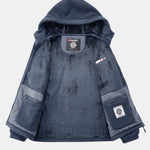Teddy Fleece Lined Polar Fleece Hooded Coat