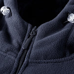 Teddy Fleece Lined Polar Fleece Hooded Coat