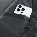 PU Leather Stand Collar Jacket